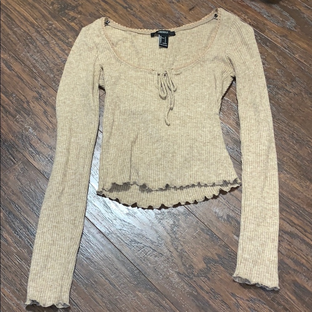 crinkle cut long sleeve